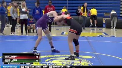 110 lbs Cons. Semi - Jaiden Long, FREMONT ROSS vs Kasey Wells, DELAWARE HAYES