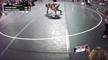 90 lbs Cons. Round 4 - Beckett Johansen, St Paul Youth Wrestling vs Deacon Johnk, Broken Bow Wrestling Club
