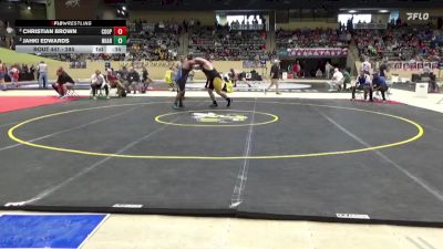 285 lbs Cons. Round 1 - Christian Brown, Cooper vs Jahki Edwards, North Hardin