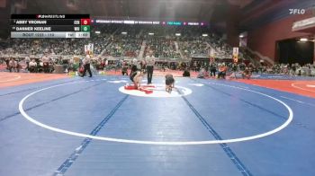 110 lbs Cons. Round 2 - Danner Keeline, Wright vs Abby Vroman, Cheyenne Central