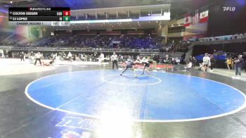 132 lbs Champ. Round 1 - CJ Lopez, Elk Grove vs Colton Iseger, El Dorado