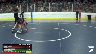 80 lbs Cons. Round 3 - Logan Carrier, Yale Jr Bulldogs vs Jace Schut, Ares WC