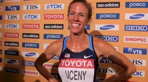 Morgan Uceny running confident qualifies thru 1500 prelims at Daegu 2011 World Championships