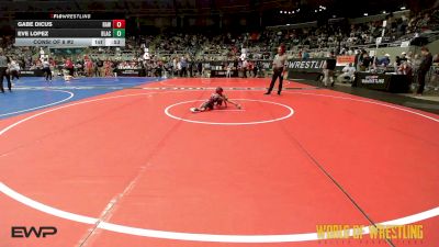 37 lbs Consi Of 8 #2 - Gabe Dicus, Raw Wrestling Club vs Eve Lopez, Black Fox Academy