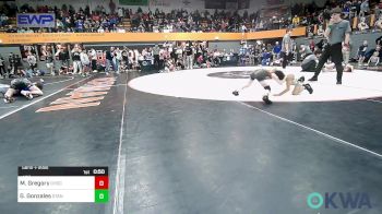 49 lbs Semifinal - Mason Gregory, Choctaw Ironman Youth Wrestling vs Giovanni Gonzales, Standfast OKC