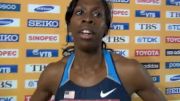 Francena McCorory wins her 400 semifinal at Daegu 2011 World Championships