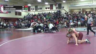 215 lbs Quarterfinal - Logan Gardner, Eddyville-Blakesburg-Fremont vs Carter Eddy, Independence