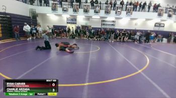 165-175 lbs Round 1 - Ryan Carver, Riverton Middle School vs Charlie Arzaga, Powell Middle School