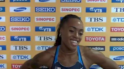 Jasmine Chaney 4th 400H prelim Daegu 2011 World Championships