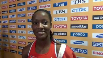 Kelly-Ann Baptiste wins 100 Bronze medal Daegu 2011 World Championships