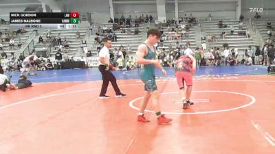 132 lbs Rr Rnd 3 - Nick Gordon, LAW Red - HSB vs James Nalbone, Hammer Wrestling Club - HSB