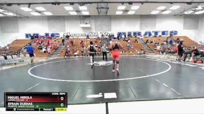 174 lbs Cons. Semis (16 Team) - Miguel Mirola, Lassen College vs Efrain Duenas, Modesto Junior College