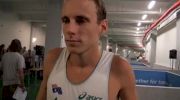 Ryan Gregson after waiting for qualifying word in 1500 prelims at Daegu 2011 Track World Championships