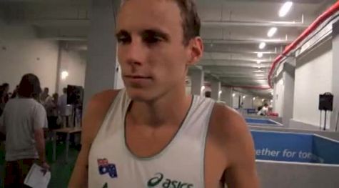 Ryan Gregson after waiting for qualifying word in 1500 prelims at Daegu 2011 Track World Championships