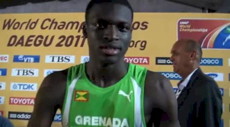 Kirani James 18 year old world champ for 400m 44.60 at Daegu 2011 World Championships