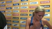 Emma Coburn First steeple World Final 9:51 at Daegu 2011 World Championships Day 4 Interviews