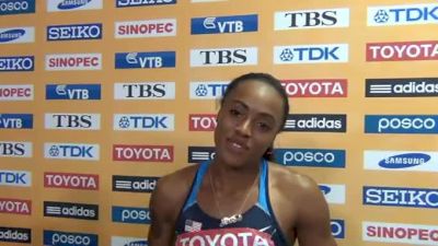 Jasmine Chaney misses 400h final at Daegu 2011 World Championships Day 4 Interviews