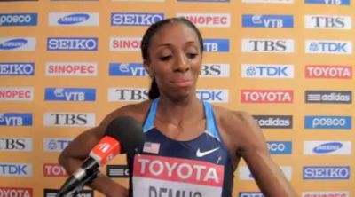 Lashinda Demus qualifies safely for the 400H finals at Daegu 2011 World Championships Day 4 Interviews