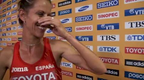 Natalia Rodriquez qualifies to 1500m finals at Daegu 2011 World Championships Day 4 Interviews