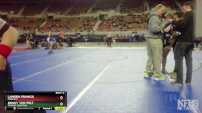 D3-215 lbs Quarterfinal - Benny Van Pelt, Shadow Mountain vs Landen Francis, Prescott