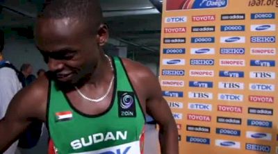 Abubaker Kaki fights for silver medal in 800 final at Daegu 2011 World Championships Day 4 Interviews