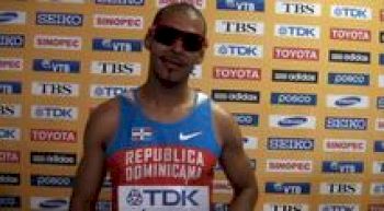Felix Sanchez] enjoys his 34th birthday present, qualifying for 400H final at Daegu 2011 World Championships