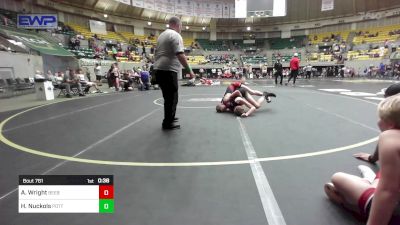 126 lbs 3rd Place - Aidon Wright, Beebe Badgers Wrestling Club vs Hunter Nuckols, Pottsville Apache Youth Wrestling