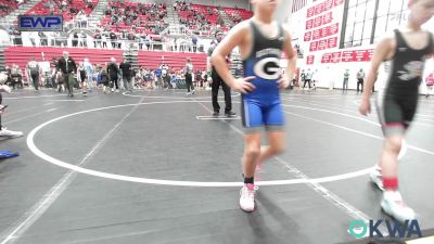 70 lbs Quarterfinal - Kaleb Hornberger, Grover Rains Wrestling Club vs London Brown, Team Guthrie Wrestling