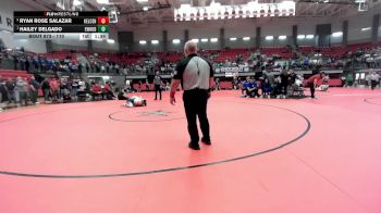 110 lbs 1st Place Match - Hailey Delgado, El Paso Eastwood vs Ryan Rose Salazar, Keller Central