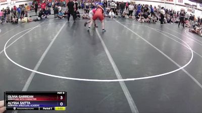 155 lbs Round 1 - Olivia Garrean, Wrestling With Character vs Alyssa Saitta, Nebraska Wrestling Academy