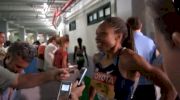 Allyson Felix going thru the 200 rounds at Daegu 2011 World Track Championships