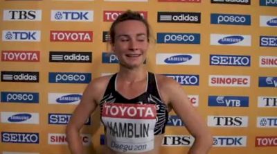 Nikki Hamblin after crazy week in 1500 and 800 at Daegu 2011 World Track Championships