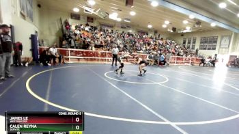 132 lbs Cons. Round 5 - Calen Reyna, Servite vs James Le, Westminster