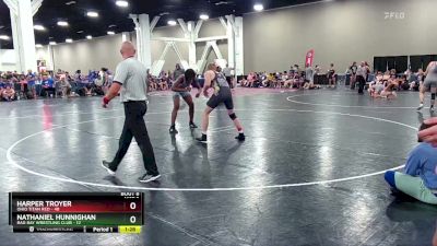 190 lbs Round 3 (6 Team) - Nathaniel Hunnighan, Bad Bay Wrestling Club vs Harper Troyer, Ohio Titan Red