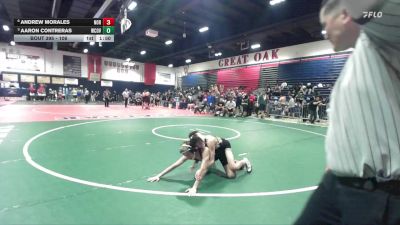 106 lbs Quarterfinal - Aaron Contreras, West Covina vs Andrew Morales, Northview