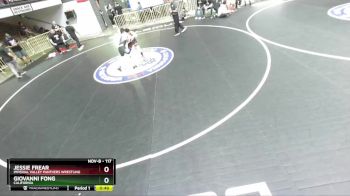 117 lbs Champ. Round 1 - Jessie Frear, Imperial Valley Panthers Wrestling vs Giovanni Fong, California