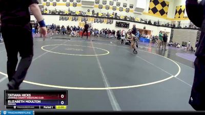 75 lbs Semifinal - Elizabeth Moulton, Indiana vs Tatiana Hicks, Jennings County Wrestling Club