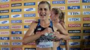 Lauren Fleshman in good spirits after first 5k final at Daegu 2011 World Track Championships