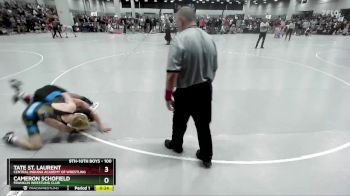 100 lbs Cons. Round 6 - Cameron Schofield, Franklin Wrestling Club vs Tate St. Laurent, Central Indiana Academy Of Wrestling