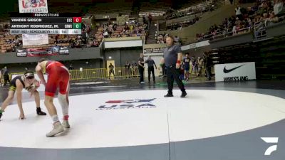 Schoolboys - 110 lbs Champ. Round 2 - Vander Gibson, Origin Training Center vs Anthony Rodriguez, Jr., Church Boyz Wrestling Club