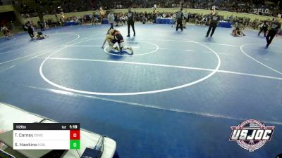 112 lbs Round Of 32 - Tohmi Carney, Coweta Tiger Wrestling vs Stevie Hawkins, Noble Takedown Club