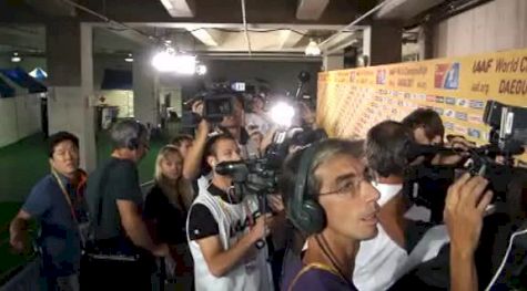 Usain Bolt World 200 meter Champion runs his #3 time at Daegu 2011 World Track Championships