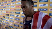 Walter Dix after winning silver medal in 200 behind Bolt at Daegu 2011 World Track Championships