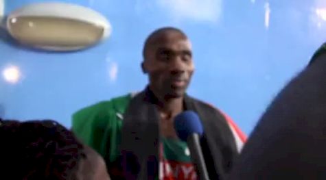 Silas Kiplagat after winning silver in 1500 at Daegu 2011 World Track Championships