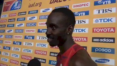 Jayshuma Saidy Ndure 4th in stacked 200 Daegu 2011 World Championships Day 8 Interviews