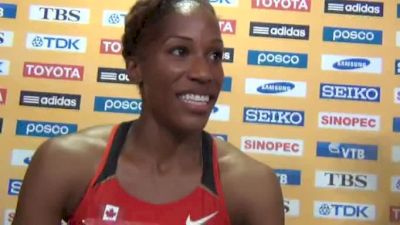 Phylicia George 7th and Canadian upswing in hurdles Daegu 2011 World Championships Day 8 Interviews