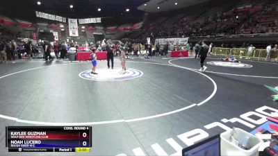 70 lbs Cons. Round 4 - Kaylee Guzman, Wolf Den Wrestling Club vs Noah Lucero, Rough Rider W.C.