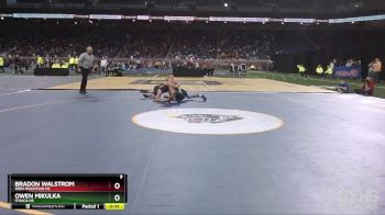 D4-165 lbs 7th Place Match - Bradon Walstrom, Iron Mountain HS vs Owen Mikulka, Ithaca HS