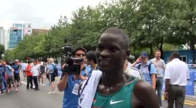 Abel Kirui talks about his gold medal performance in Marathon at Daegu 2011 World Track Championships