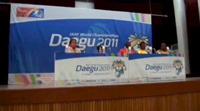 Abel Kirui talks about the marathon race at Daegu 2011 World Champs